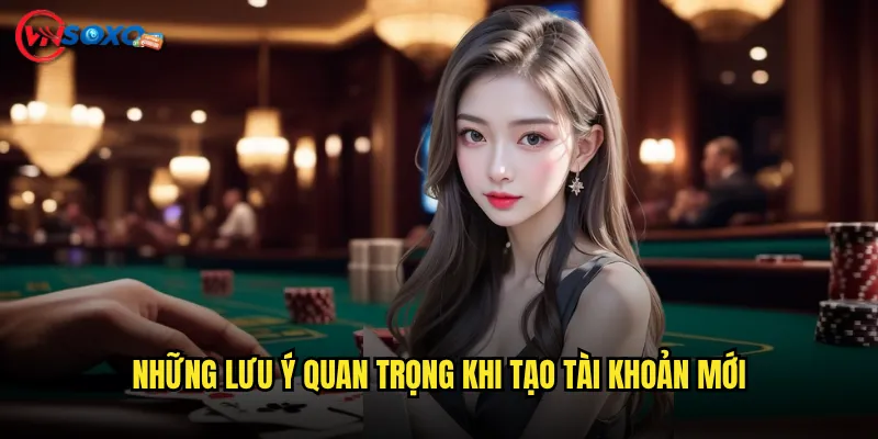 Những lưu ý quan trọng khi tạo tài khoản mới