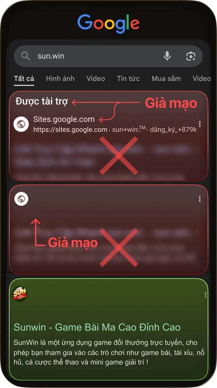 Sunwin thật là sun.win – Cách phân biệt với trang giả 2 Sun.win là tên miền chính thức của Sunwin